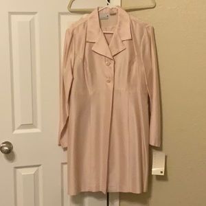 2 piece pink sleeveless dress with jacket